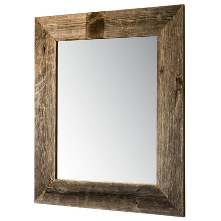 TRINITY - DRAKESTONE | 22x26 Barnwood Mirror | White Wash - White Wash