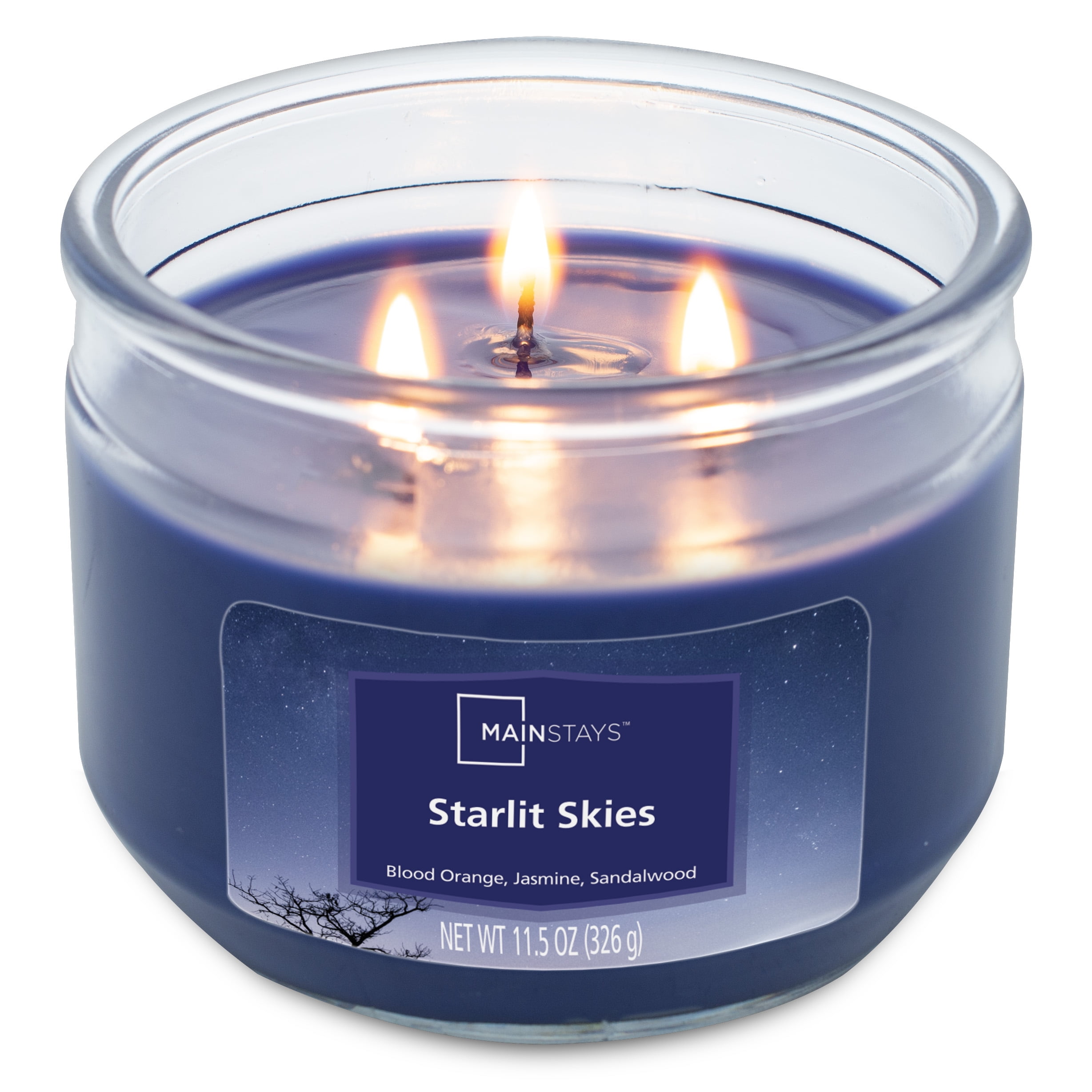 Mainstays Starlit Skies Scented 3 Wick Candle, 11.5 oz.