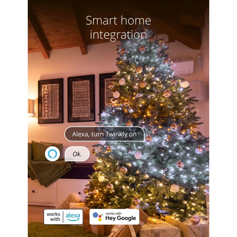 Twinkly Pre Lit App Controlled Artifical Green Wire Christmas Tree