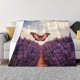 thumbnail image 1 of Fotbe Butterfly Over Lavender Manta de Franela con Estampado, Manta Ultrasuave para Cama, Sofá, Auto, Hipoalergénica y Antibolitas-60"x50", 1 of 6