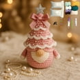 thumbnail image 6 of CY5O5ee DIY Crochet Santa Ornaments for Christmas Tree Hanging Hand Knitted Holiday Decor Gift Beginner Craft Decor for Friends Hanging Ornaments, 6 of 9