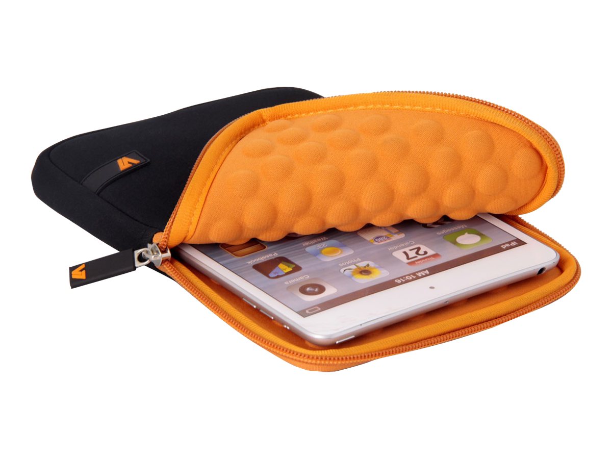 V7 Ultra Protective Sleeve - Protective sleeve for tablet - neoprene - black with orange accents - 7.9" - image 4 of 4