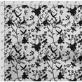 thumbnail image 4 of Soimoi Bird With Leaves Print, Velvet Fabric, Decor Sewing Fabric by The Yard 54 Inch Wide,Decorative Fabric for Upholstery and Home Accents, White & Black, 4 of 5