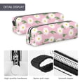 thumbnail image 4 of Yiaed Daisies Flowers Print Leather Pencil Case - Leather Pen Pencil Holder - Elegant & Practical Pencil Pouch for Work & Office, 4 of 7