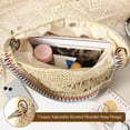 thumbnail image 5 of Kwuty Straw Beach Bags for Women - Women Beach Handmade Woven Tote Bag, Summer Mesh Hollow Shoulder Bag for Holiday, 5 of 7