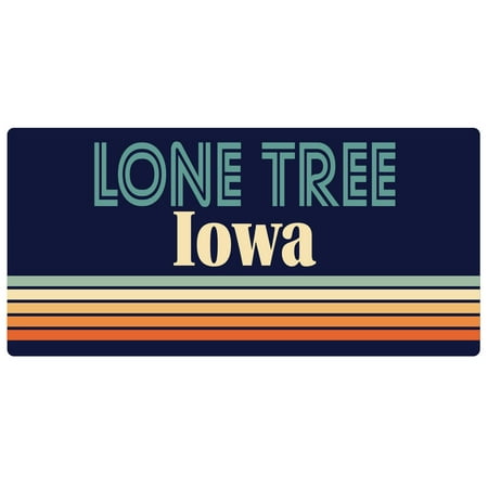 

Lone Tree Iowa 5 x 2.5-Inch Fridge Magnet Retro Design