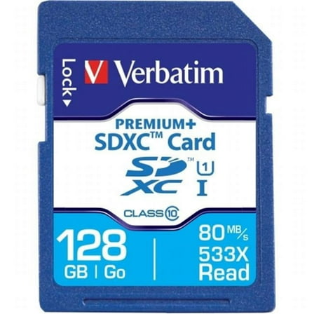 Verbatim  128GB PremiumPlus 533X SDHC Memory Card