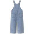 thumbnail image 2 of KIDSCOOL Girls Butterfly Denim Overalls,2-7T Cute Todder Little Jean Jumpsuit, Light Blue, 18-24 Months, 2 of 7