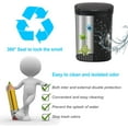 thumbnail image 4 of BIQWBIC 13 Gallon Automatic Trash Can, Touchless Stainless Steel Kitchen Garbage Can, Black, 4 of 7
