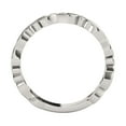 thumbnail image 2 of Aonejewelry 0.05ct White Diamond Wedding Band, 9-Stone Round Bezel, 10K White Gold Jewelry Collection, 2 of 5