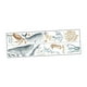 thumbnail image 3 of Calcomanía de pared decorativa con ballenas bajo el mar, resistente, para habitación infantil, con diseño de y peces oceánicos, para, 3 of 7