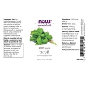 Now Foods - Basil Oil 1 oz (Pack of 2)