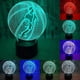thumbnail image 1 of Lámpara de noche LED 3D de baloncesto, 7 colores, ideal como regalo para el hogar., 1 of 5