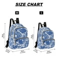 thumbnail image 2 of FORMRS Mini Backpack Purse for Women Travel Daypack Casual Shoulder Bag, Blue Garden Pattern, 2 of 7