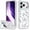 Blue, variant on Vena For Apple iPhone 17 Pro Max Case with Stand, Bump Resistant, Drop Protection Slim Protective Flower Phone Case with Blue Hidden Kickstand, Clear