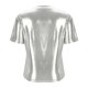 thumbnail image 5 of Tops de Cuello Redondo para las Mujeres de Moda Primavera Verano Manga Corta Base Blusa, Poliéster Suave Fresco Uso Diario, 5 of 6
