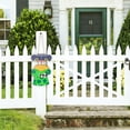 thumbnail image 5 of AYktou St. Patrick's Day Decoration, Wooden Shamrock Door Wreath for Front Door Sign Spring Decoration Green Irish Hanging Ornaments Clover Sign for Home Decor Outdoor Indoor Party Supply, 5 of 6