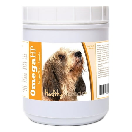UPC: 0840235187820 | Healthy Breeds Petits Bassets Griffons Vendeen Omega HP Fatty Acid Skin and Coat Support Soft Chews