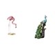 thumbnail image 1 of Estatua de flamenco de resina, escultura de ave, decoración para el hogar, chimenea, arte moderno, figura de jardín con soporte de metal para estanque, 1 of 8