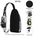 thumbnail image 3 of Gothic Starry Night Crossbody Backpack with Lunar Eclipse & Astral Elements, Lightweight Travel Daypack with Adjustable Shoulder Strap, Durable Design for Students, Office, Outdoor Use, 3 of 6