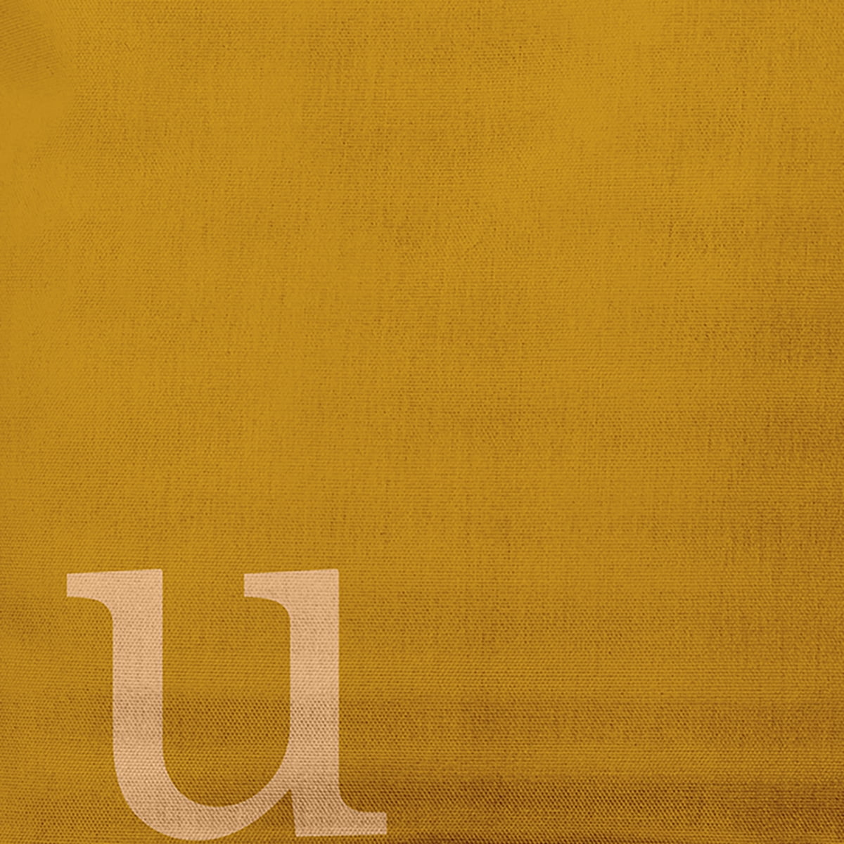 Simply Daisy 16" x 16" Modern Monogram Indoor/Outdoor Polyester Throw Pillow, Autumn Gold