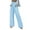 Light Blue, variant on Summer Pants Saving! Funicet Casual Pants for Women Cotton Linen Slacks Lightweight Loose Wide Leg Pants Trousers Straight Suit Pants Light Blue S
