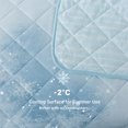 thumbnail image 2 of Yalamila Cooling Throws Blankets, Ice Blanket for All-Season, Ultra-Cool Lightweight Blanket for Bed, Blue, 2 of 5