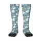 thumbnail image 1 of Fotbe Snowflake Scarf Snowman Calcetas Divertidas Estampadas para Hombre y Mujer, Calcetas de Algodón hasta la Rodilla para Caminar, Correr, Enfermería y Embarazo, 1 of 6