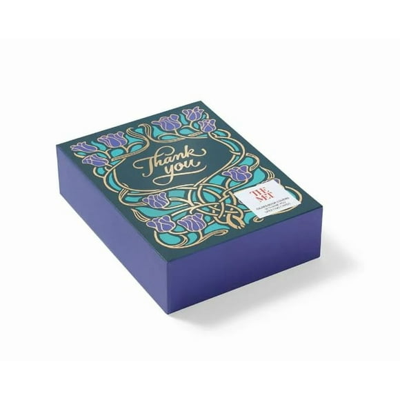 Metropolitan Museum of Art, Gilded Book Covers, Boxed Set of 18 Foil Stamped 'Thank-You' Notecards