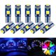 thumbnail image 1 of 10X T5 Car Gauge 3030-3SMD 12 LED Speed Dashboard Dash Side Light Bulb 7 Color zhangyuxiang LED, 1 of 2