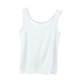 thumbnail image 2 of YHAJDS Womens Sleepwear Solid Sleeveless Crew Neck Loose Thin Soft Summer Pajama Shirts, 2 of 5