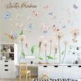 thumbnail image 2 of Un conjunto de pegatinas de pared de mariposas de diente de león, pegatinas de pared, decoración de pared, 2 of 5