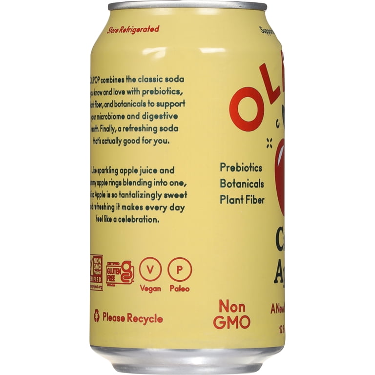Olipop Crisp Apple Prebiotic Soda, 12 fl oz, 12 Pack photo 7