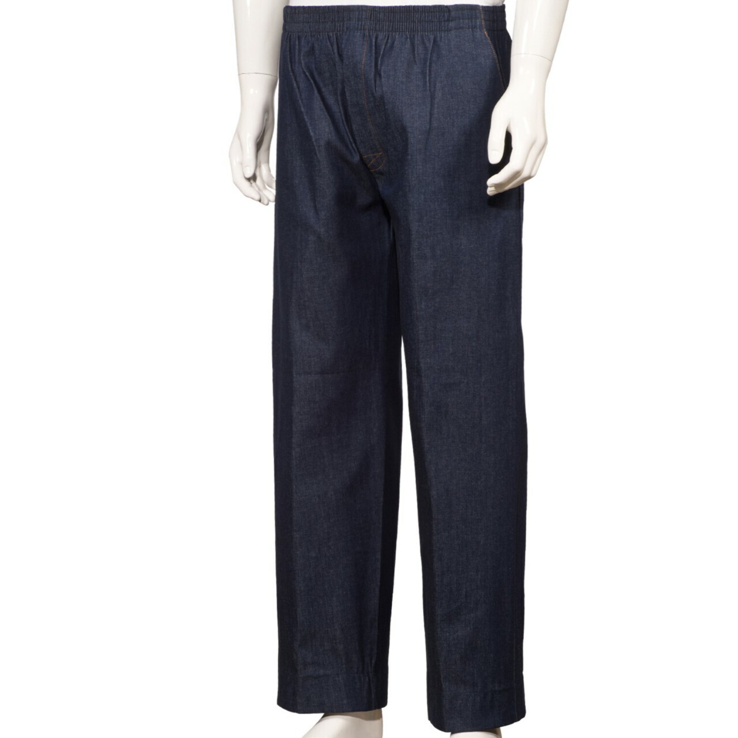 Full Elastic Waist Pull-On Jeans Pants 