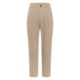 thumbnail image 4 of GBSYEWXS Trousers For Girls Teen Straight Elastic Waist Solid Color Cute Relaxed Khaki Pants Size 7 Years--8 Years, 4 of 9
