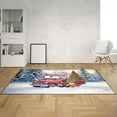 thumbnail image 2 of Santa is Coming Scottish Terrier Merry Christmas Xmas Noel Truck Tree Indoor Rug Scottie Dog Lover Gifts Carpet Living Bed Room Sofa Home Decor - 02023, 2 of 5