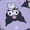 Kuromi Purple, variant on Kpop Demon Hunters Girls Union Suit with Hood, Sizes 6-12
