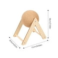 thumbnail image 6 of Cat Scratching Ball Interactive Sisal Rope Cat Scratcher Ball with Wooden Stand Spinning Ball Kitten Exercise Toy for Indoor Cats, 6 of 8
