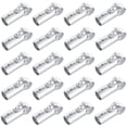 thumbnail image 2 of 20Pcs T Pipe Clamp Connectors for 3/4 Inch OD Pipes, Robust Galvanized Stainless Steel Tubing Clamp, End Rail T Clamps for Chain Link Fence Clothes Drying Rack, 2 of 8