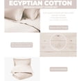 thumbnail image 3 of Superior Egyptian Cotton 400 Thread Count Duvet Cover Set, Full/Queen, Ivory, 3 of 6