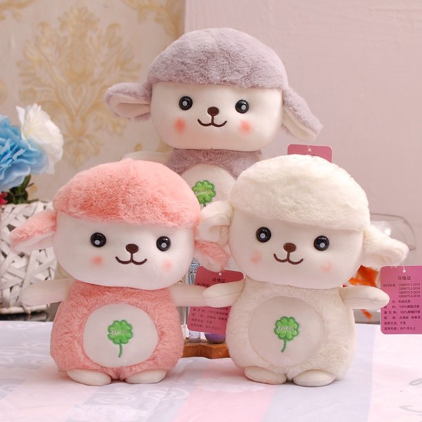 Gwong Juguete Juguete de peluche de ovejas Alta simulación Fuerte flexibilidad Decorativa juguete de peluche Decoración de oveja juguete para niños Gwong 30013734