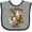Heather and Black, variant on Inktastic Farmer Girl with Happy Farm Animals Boys or Girls Baby Bib