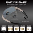 thumbnail image 4 of Gafas de Sol para Ciclismo OULAIQI para Hombre y Mujer estilo Béisbol, 4 of 8