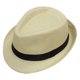 thumbnail image 1 of Sombrero de jazz con circunferencia de 56-58 cm, sombrero de paja, sombrero de copa para hombres y mujeres, protector solar de verano, sombrero para el sol al aire libre, 1 of 5