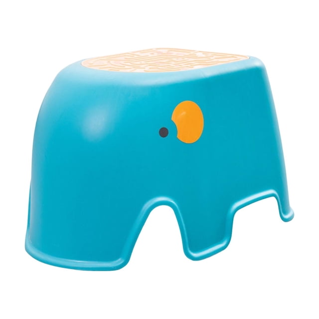 GUOOL Step Stool Bathroom Step Stool Shaped Portable Sturdy Multifunctional Step Stool Blue