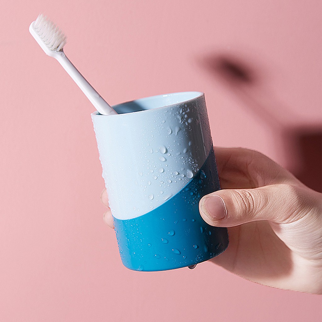Portable Plastic Couples Nonslip Mouthwash Holder Washing Toothbrush