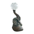 thumbnail image 3 of Outdoor Elephant Statue Resin Garden Sculpture Solar Light Playful Lawn Decoration Patio Yard Ornament for All Ages, 3 of 9