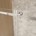 thumbnail image 5 of 60 in. W x 76 in. H Frameless Single Sliding Shower Door with 1/4 "(6 mm) Clear Tempered Glass, Brushed Nickel, 5 of 11
