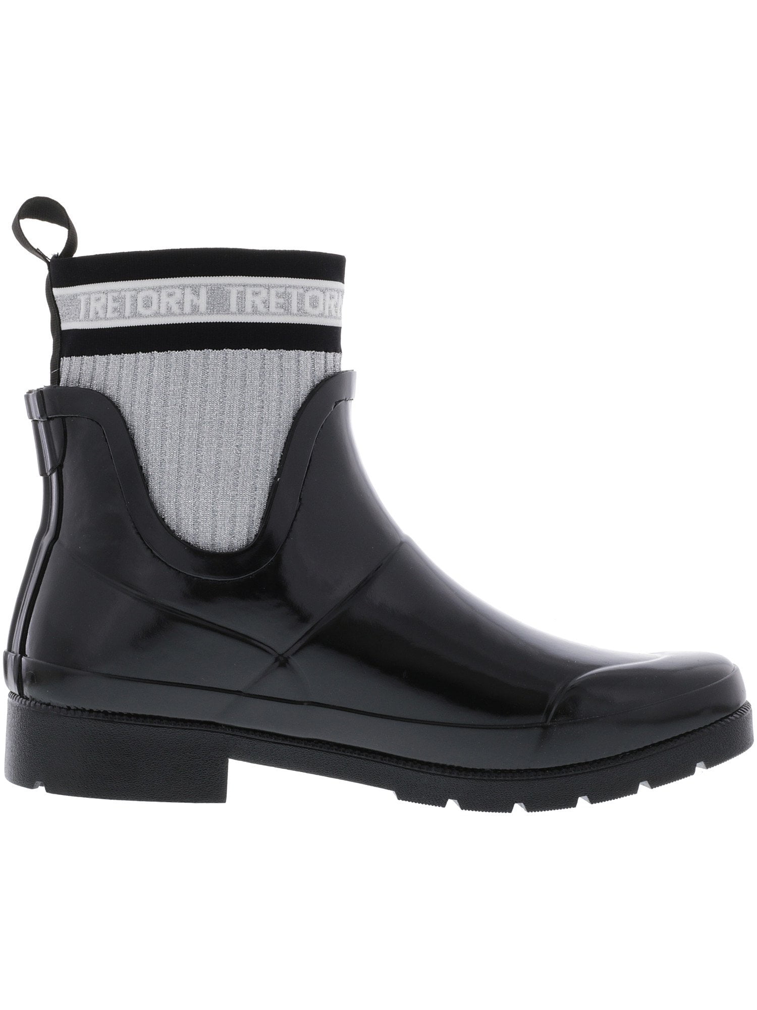 Tretorn Women's Lia Black / Silver MidCalf Rain Boot 9M Walmart Canada