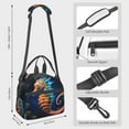 thumbnail image 2 of Disketp Yellow Fish Seahorse Lonchera Térmica para Mujer y Hombre, Bolsa de Almuerzo Reutilizable e Impermeable para Trabajo, Viajes y Picnic, 2 of 7